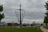 Mannheim - Schiffermast am Rhein